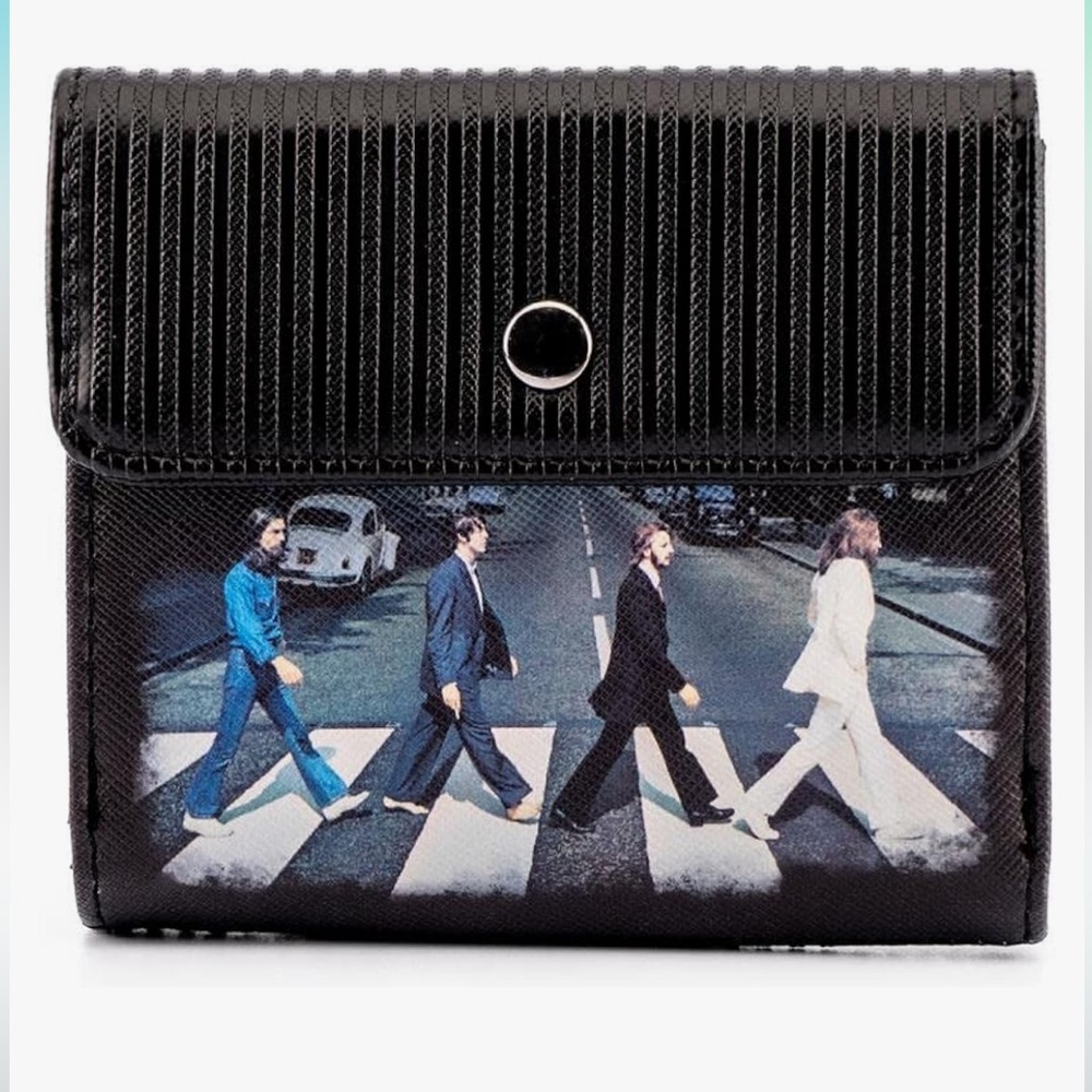 LLoungefly The Beatles Abbey Road officially licensed, black bi-fold Wallet, NWT